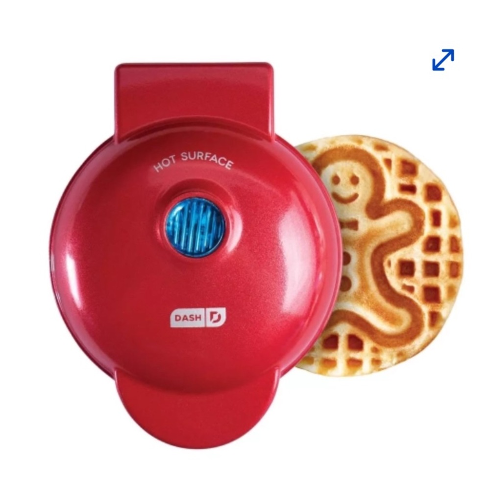 DASH gingerbread man mini waffle maker